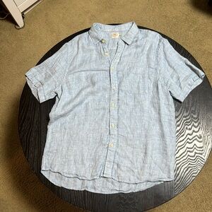 Faherty 100% Linen Short sleeve shirt XL